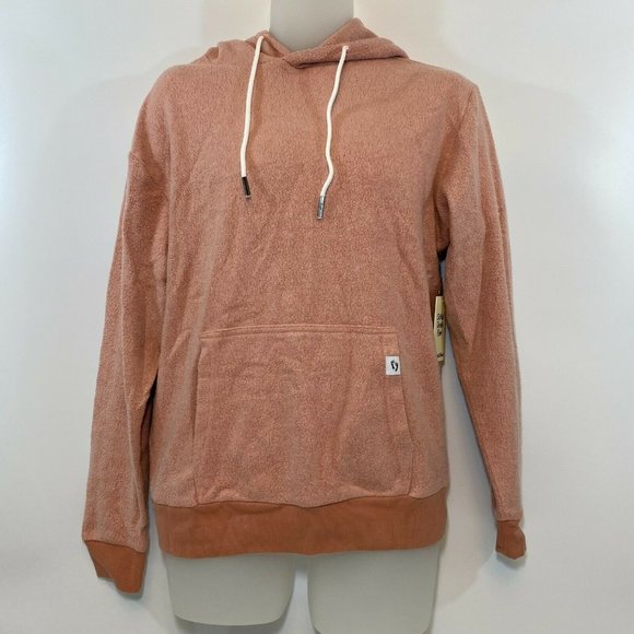 Feat Tops - FEAT Socks Blanket Blend Hoodie Jacket in Solid Nude Rose Pink S M L XL 2XL NWT